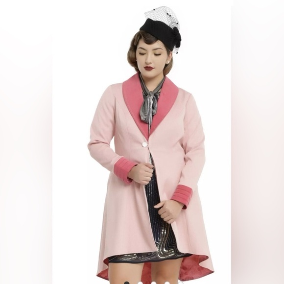 New Fantastic Beasts And Where To Find Them Queenie Coat Pink women’s size 1X - Picture 2 of 14